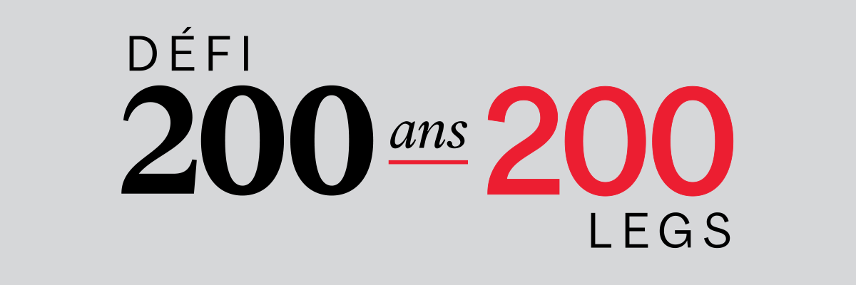 LOGO: Défi 200 ans, 200 legs