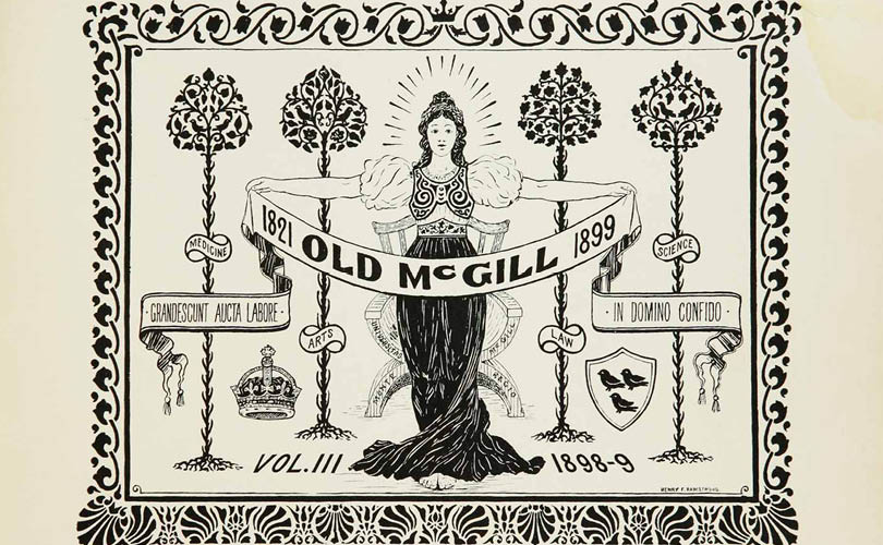 A vintage photo from the 1899 Old McGill yearbook
