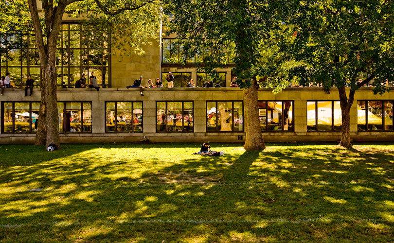 Photo in front of theMcLennan-Redpath Library Complex