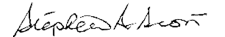 Stephen Scott Signature
