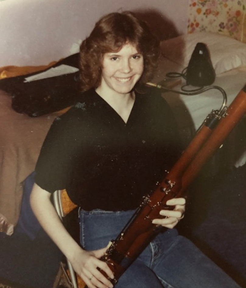 Suzanne Nelsen as a teenager