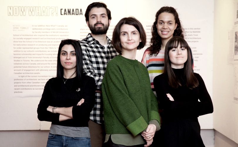 Ipek Türeli, McGill architeure prof, with students