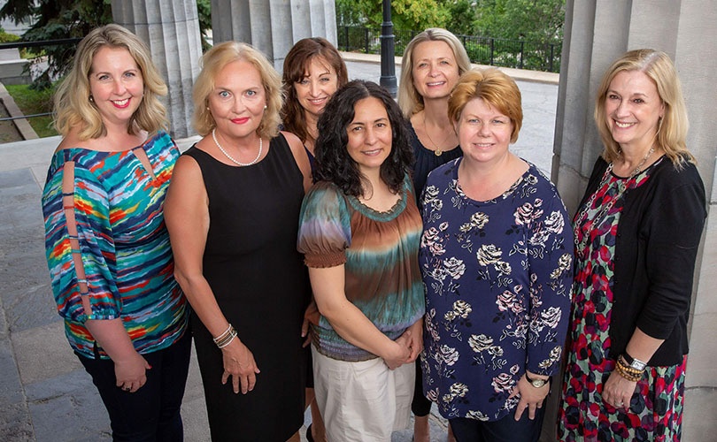 Photo de groupe de l'équipe des legs et dons planifiés de McGill
