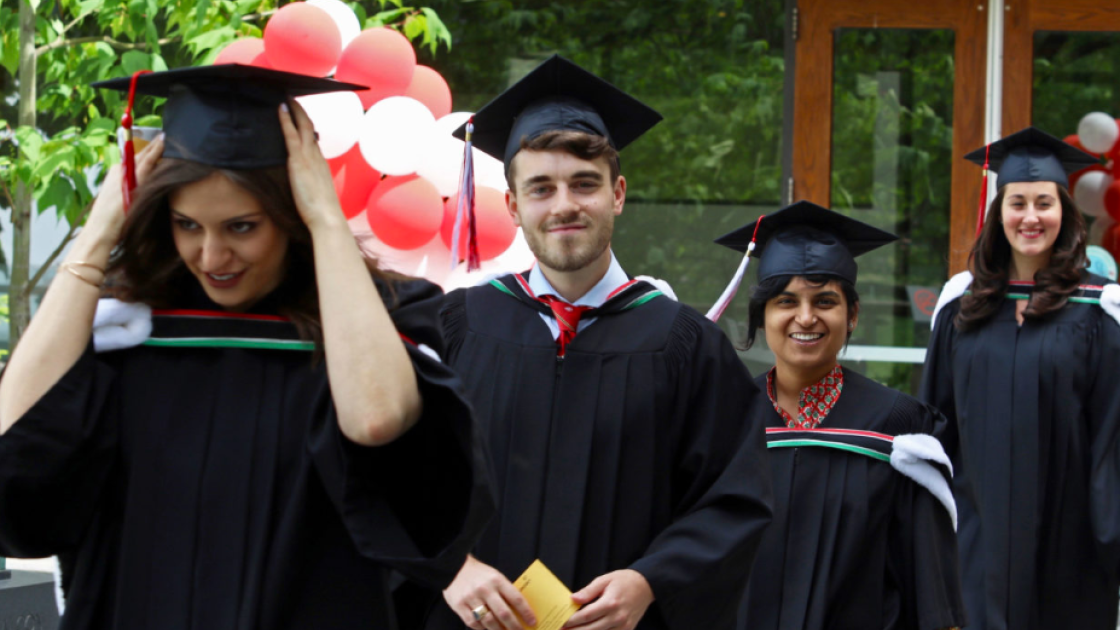 Graduates at convocation