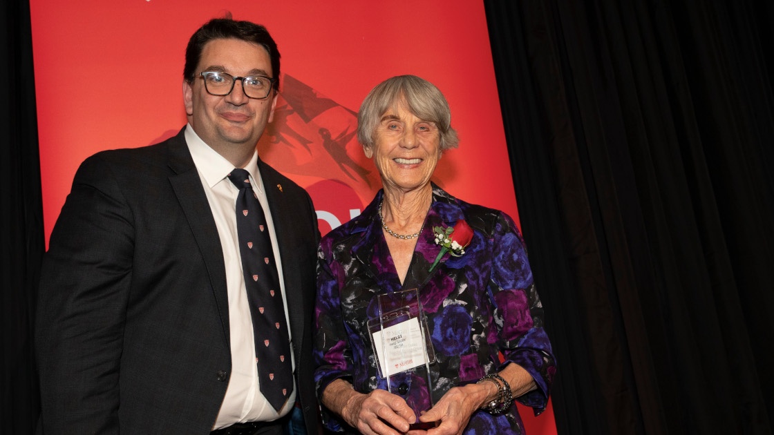 Président de l’Association des diplômés de McGill Luciano D’Iorio et récipiendaire du Prix du mérite spécial D. Lorne Gales, Helgi Soutar