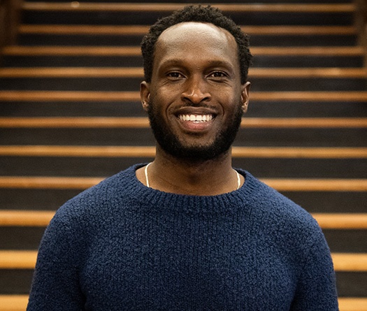 A man smiling at camera