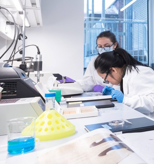 A few women in a lab