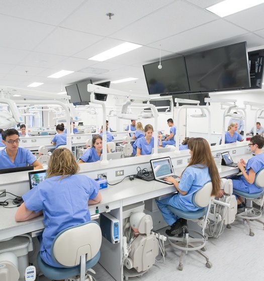 Several people in a lab